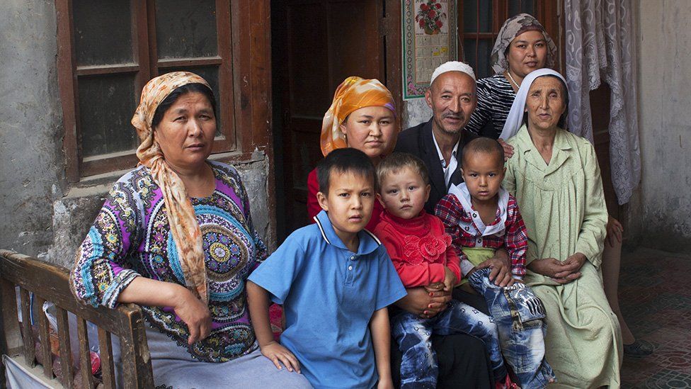 An Uyghur muslim family in China