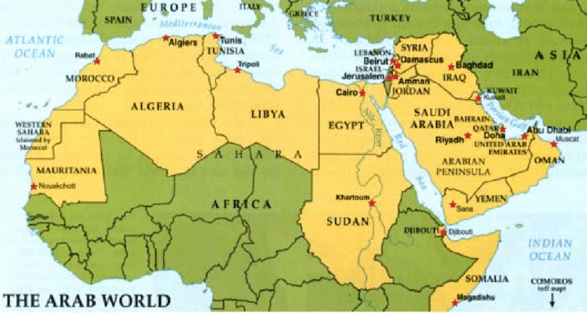  Map of the Arab World